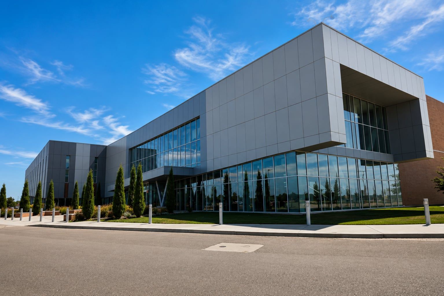 The Maize Performing Arts and Aquatic Center building on Academy Avenue