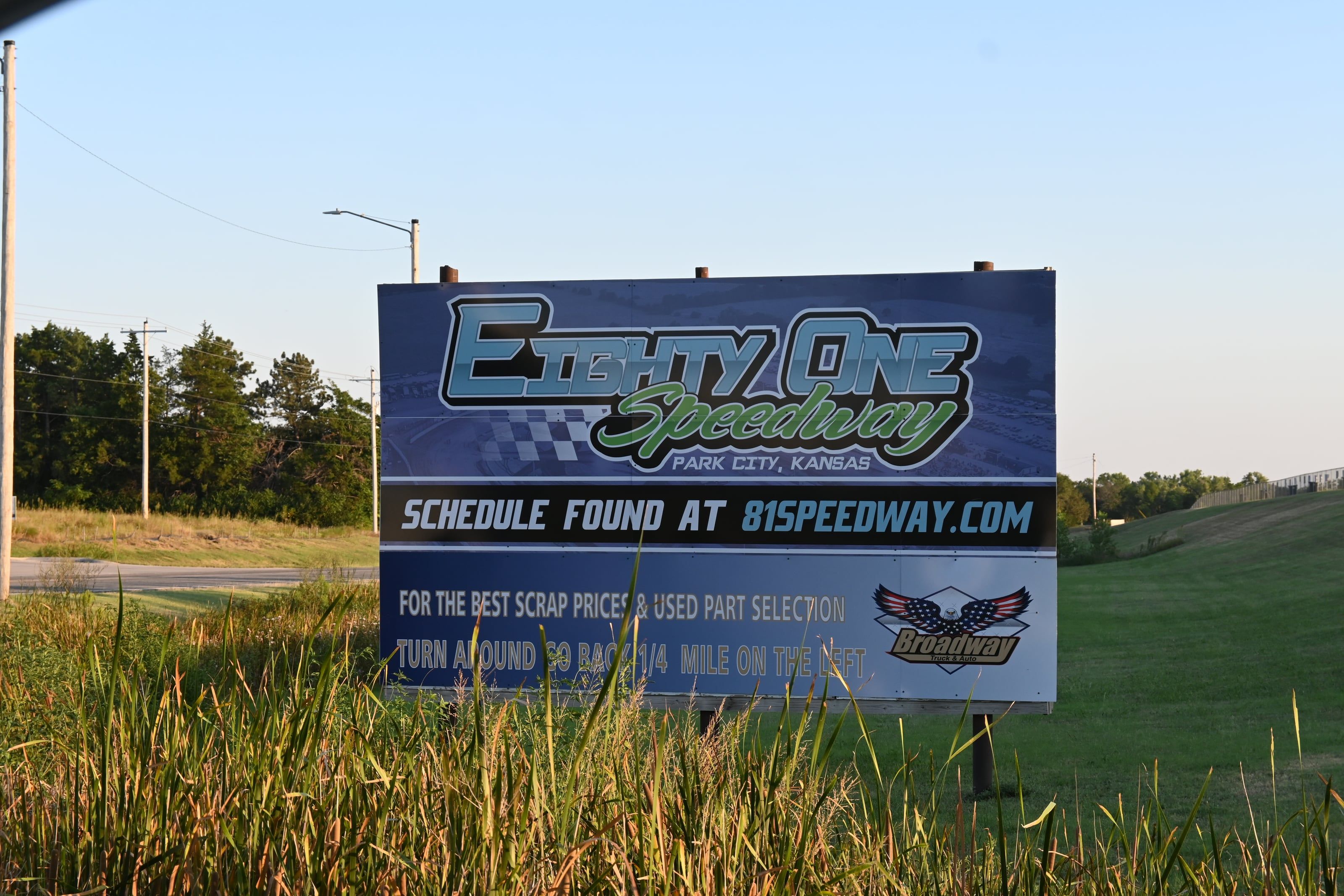 The 81 Speedway roadside sign in Park City