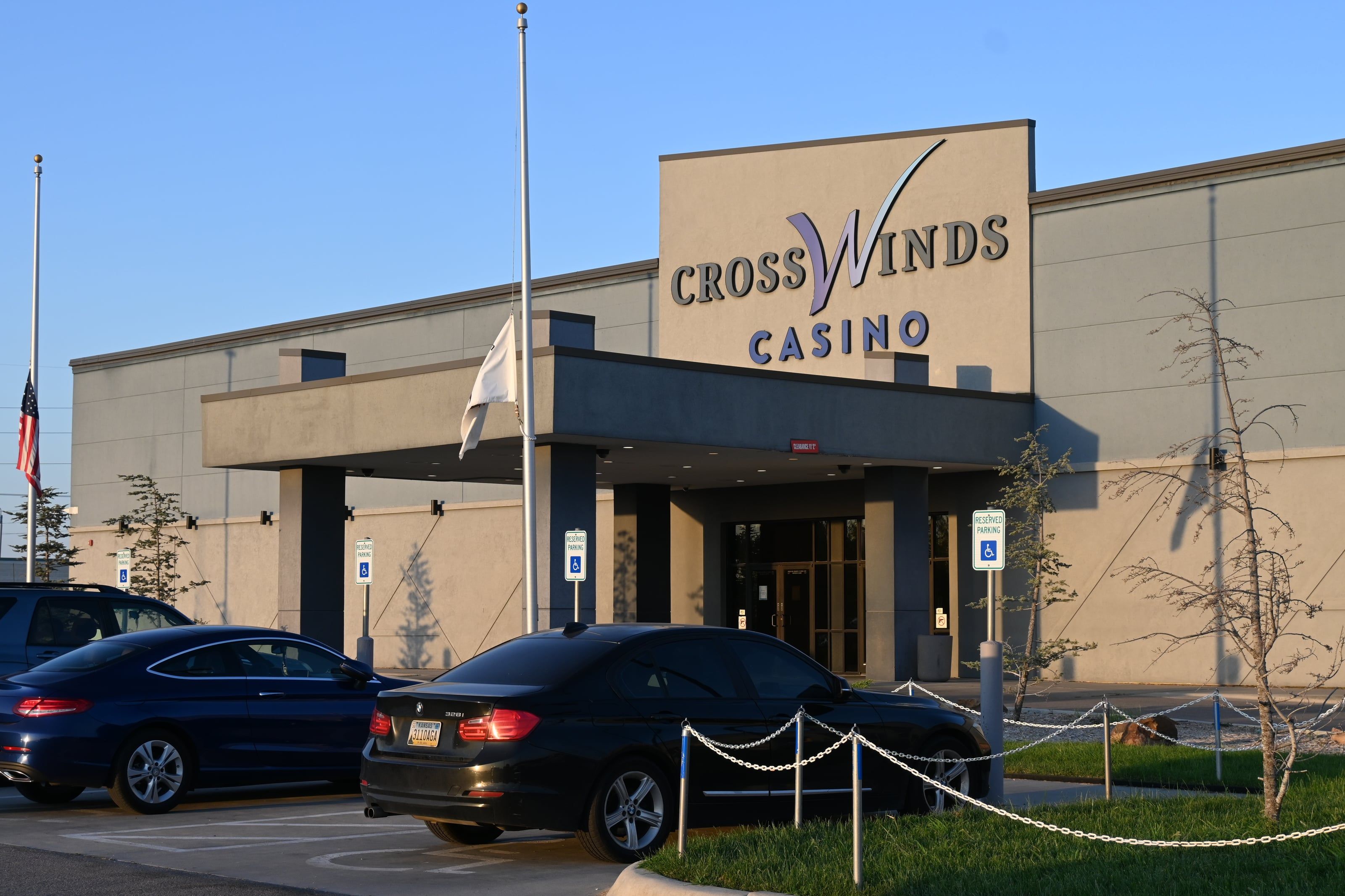 The CrossWinds Casino entrance and sign in Park City